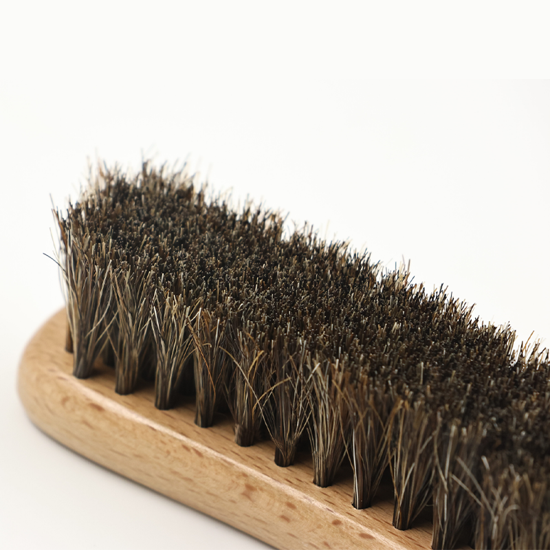 Hat Care Brush with Natural Horsehair
