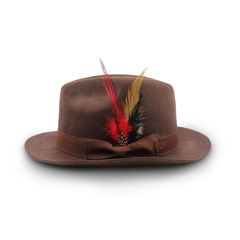 5-Piece Handmade Feather Hat Accessory Set