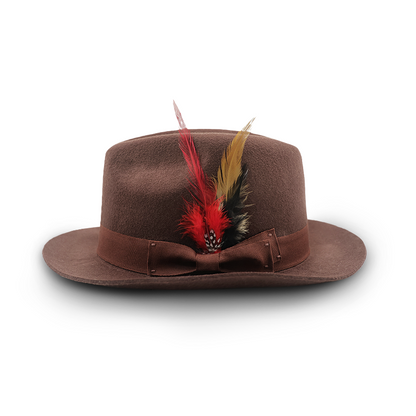 5-Piece Handmade Feather Hat Accessory Set