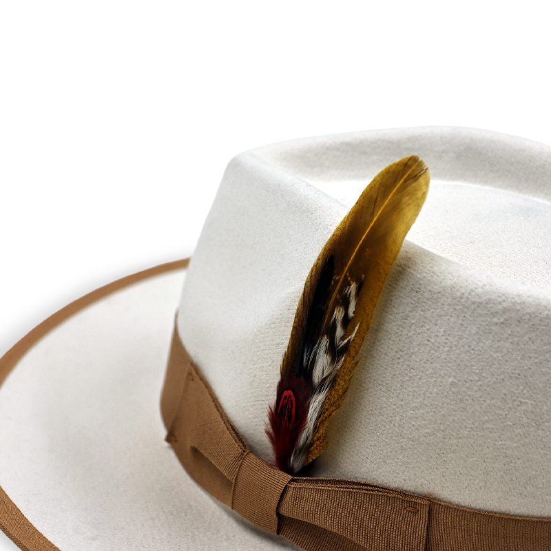 5-Piece Handmade Feather Hat Accessory Set